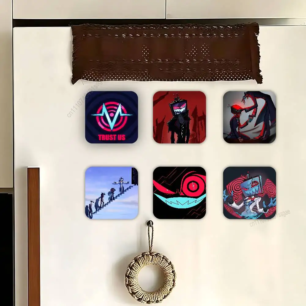 V-VOX T-Trust US H-Hazbin Fridge Magnets,Decorative Refrigerator Magnets for Home Kitchen Decor,Strong Magnet Stickers
