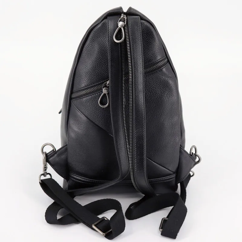 Women Leather Backpack Vintage Female Shoulder Bag High Quality Genuine Leather Bagpack Small School Travel Chest Bags For Women