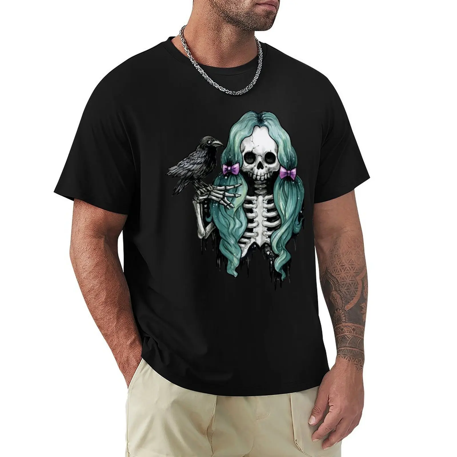 

Nevermore Skully Fiend T-Shirt oversized funny shirt cotton oversizeds mens designer clothes