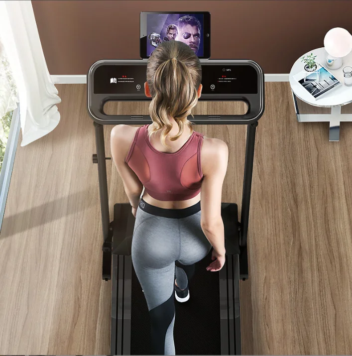 K500 Home Electric Folding Treadmill Cross-Border  Speaker Fitness Equipment with Silent Motor Max User Weight 120kg