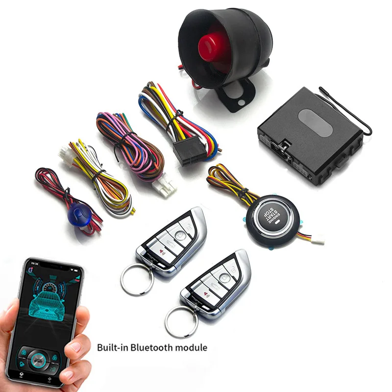 

Car Keyless Start System One-touch Start/stop Cell Phone APP Bluetooth Control Keyless Entry Sensor Window Closing Output
