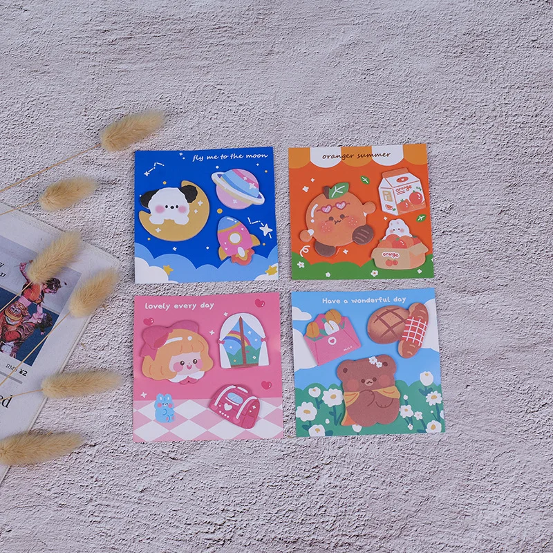 

Офисные школьные принадлежности, комбинированные липкие заметки, индивидуальный блокнот, этикетка для сообщений, бумага, отрывные ручные тетради, блокноты для письма