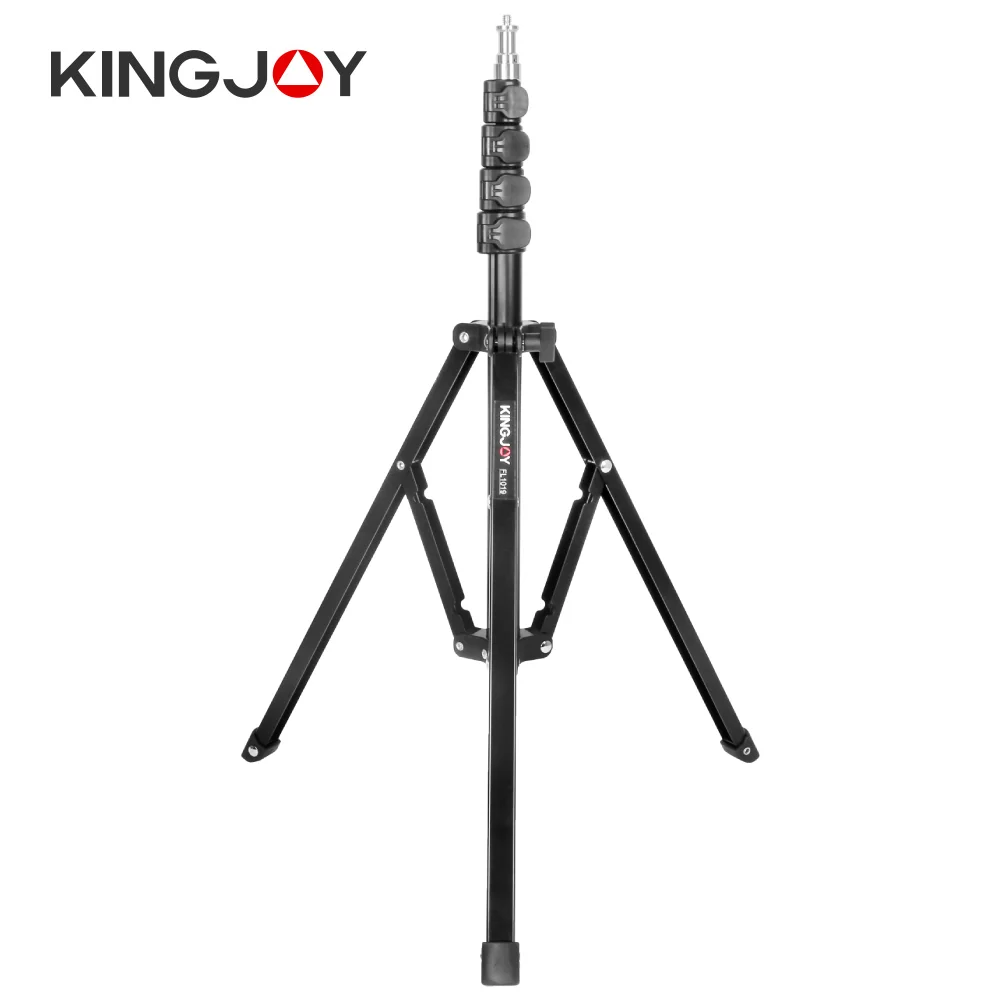 KINGJOY 180CM Light Stand Tripod Aluminum Softbox Stands for Photographic Studio Ring Lamps Youtuber Tiktok Live Foldable Holder