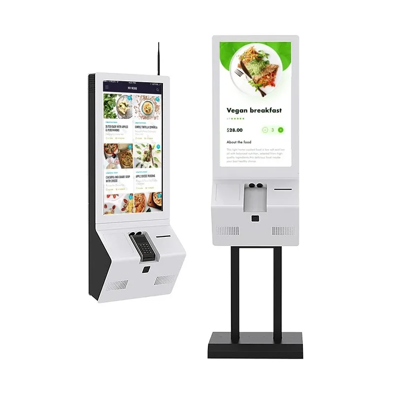 

【Hot Sale】32inch Self Service Order Payment Touch Screen Kiosk Printer Qr Code Scanner For Supermarket / Restaurant