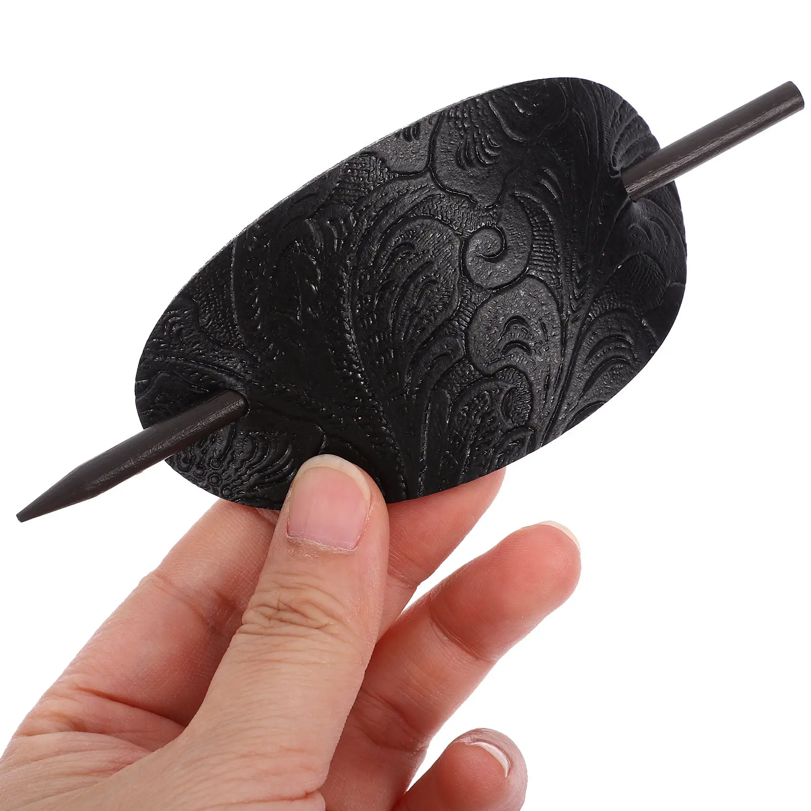 

3Pcs Barrette with Stick Hair Bun Holder for Long Hair Elegant Hairpin Stylish Ponytail Fixer Women Headdress Gift Idea