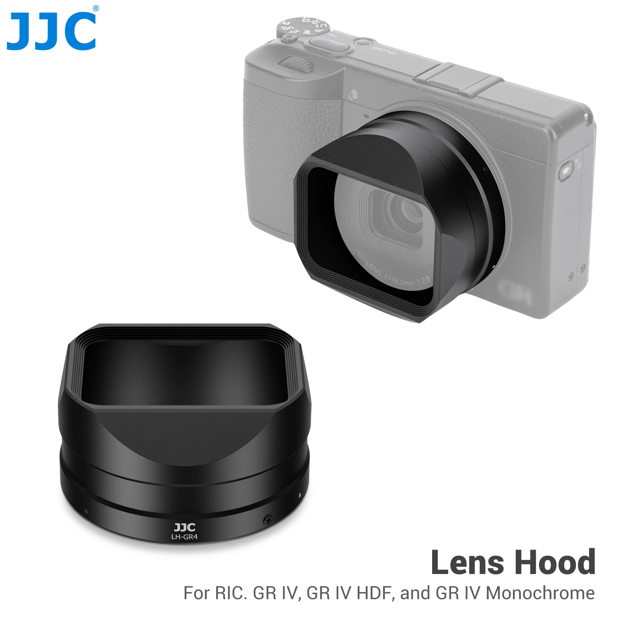 

Бленда для объектива JJC для Ricoh GR IV GRIV GR4 HDF GR IV, совместимая с фильтром JJC F-WMCUVG3 и JJC LC-GR4.