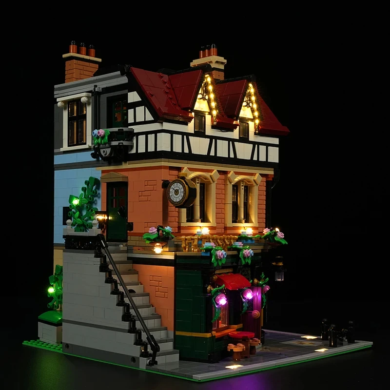 DIY LED-lichtset voor LEGO 10350 Tudor-hoek (alleen LED-licht, zonder blokkenmodel)