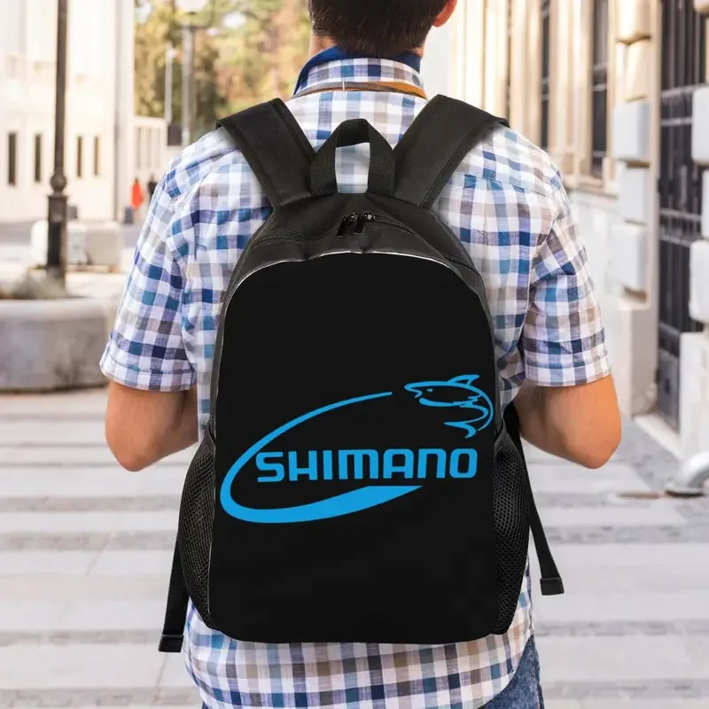 Custom Shimano Fishing Backpack for Women Men School College Student Bookbag Fits 15 Inch Laptop Bags