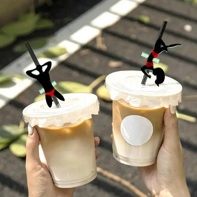 A52E Straw Resin Mold,Silicone Dancer Epoxy Casting Mold for Straws,Tumblers Attachment DIY Resin Crafts Making