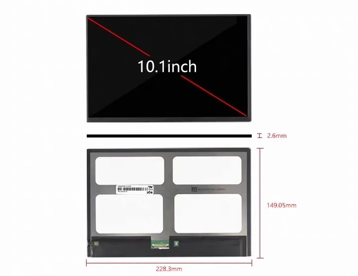 Brand-New, Genuine 10.1-Inch LCD Display GV101WXM-N81 Wide-Temperature Industrial Screen
