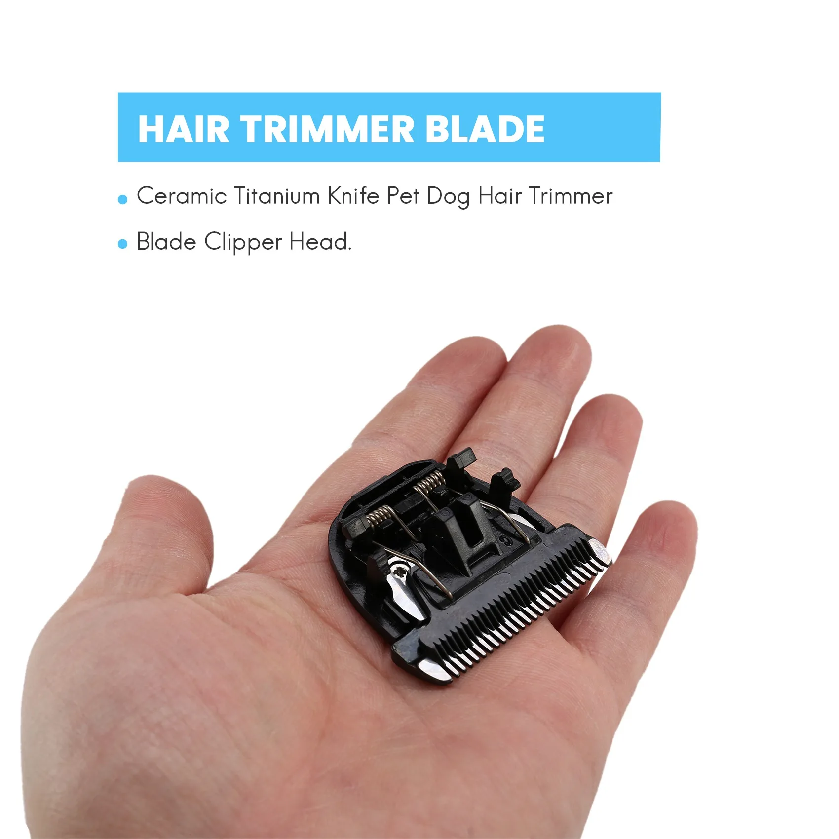 High Quality Black Ceramic Titanium Knife Hair Trimmer Blade Clipper Head for P2 P3 P6 P9 S1 ZP-295 ZP-293 4