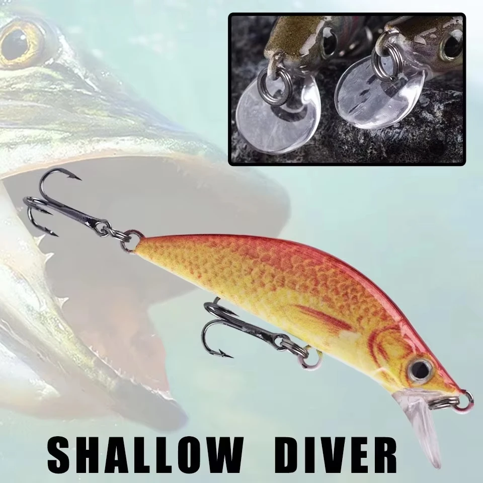 Señuelo Minnow de hundimiento Walk Fish 55mm – Perca, lucio, trucha y mar - imagen 5