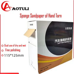 Sponge Sandpaper of Hand Torn Wet Dry Polishing Grinding Waterproof Abrasive Tools Sanding Papers Sponge