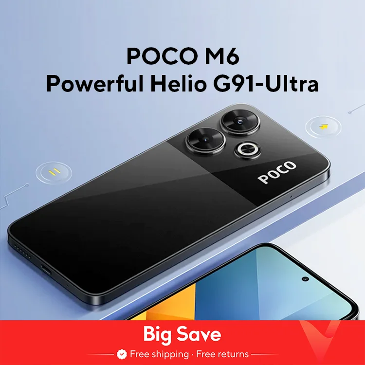 Смартфон POCO M6 Global Version 128 ГБ/256 ГБ MediaTek Helio G91 Ultra 6