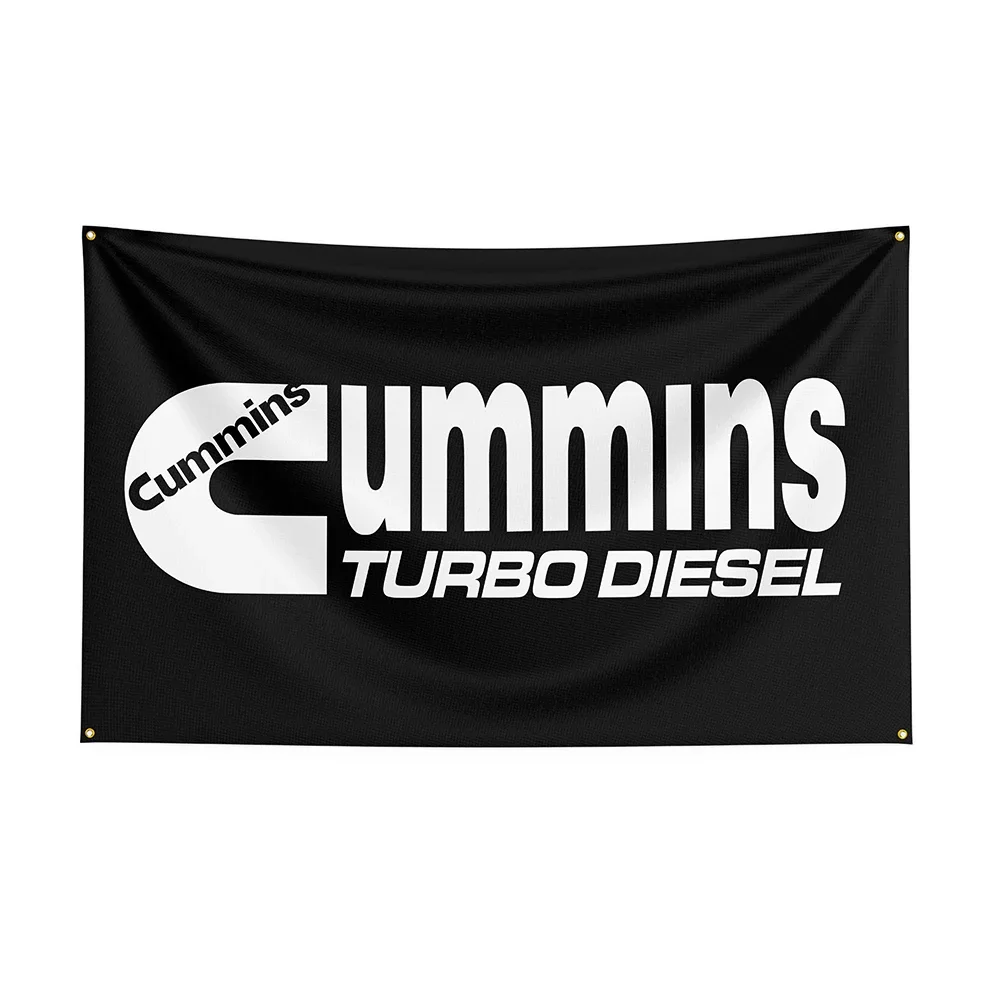 3x5 Ft Cummins Flag Polyester Printed Racing Car Banner For Decor