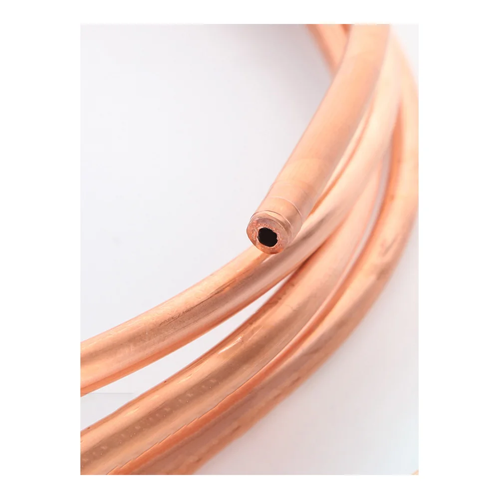 Soft Copper Tube Coil 99.9%Pure Coppers Wire Pipe Air Conditioner Cooling DIY Crafts OD 1.6/1.8/2/2.5/3/4/5/6/6.35/7/8-12mm