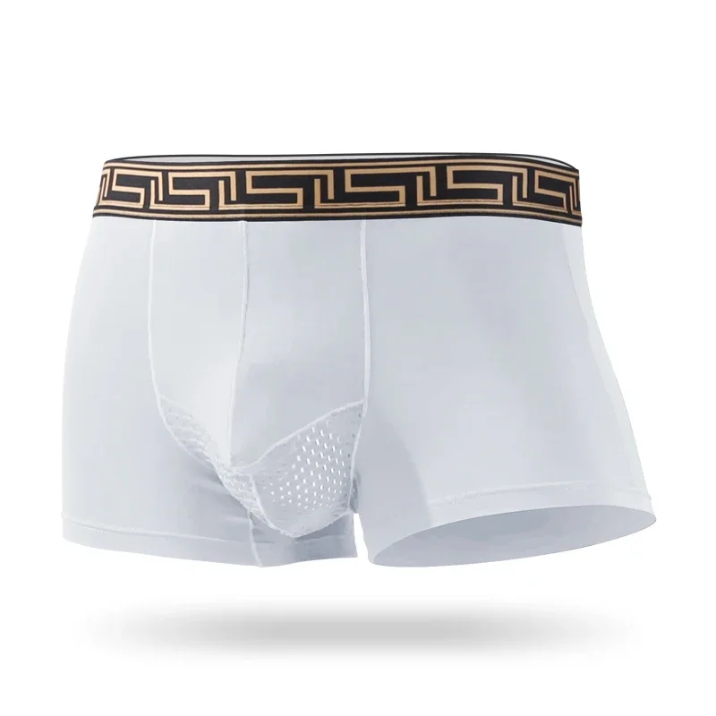 Men's underpants Modal scrotum with four corner boxers gun egg lift testosterone cartridge bag separation ice silk breathable