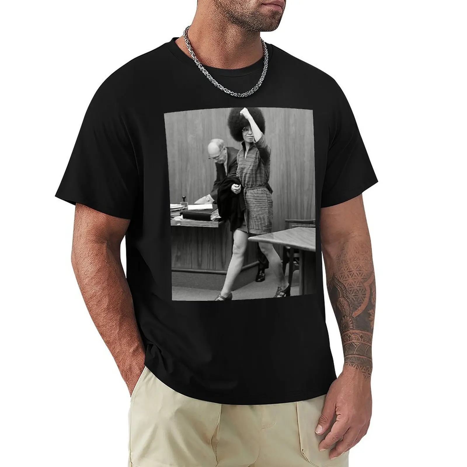 

ANGELA DAVIS T-Shirt Quick Dry Training Short Sleeve Tee