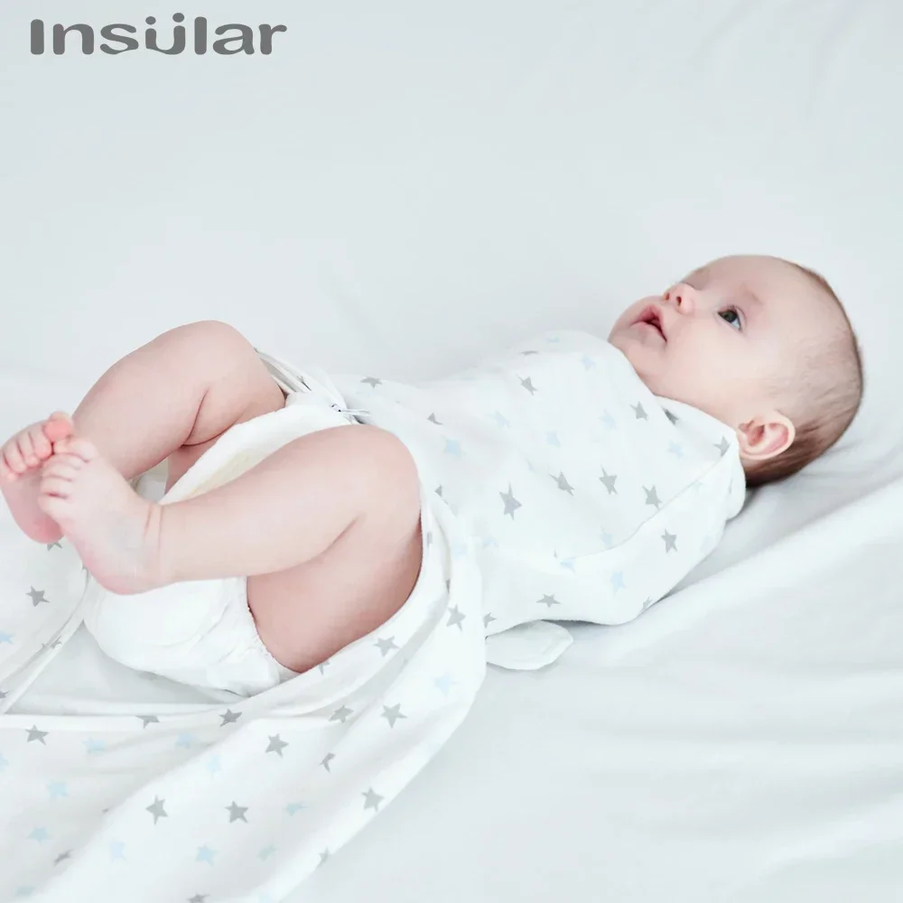 INSULAR Newborn Anti-Startle Sleeping Bag Baby Comfortable Sleep Sack Thin Infant Breathable Pajamas Universal 4 Seasons