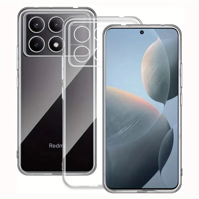 Poco X6 Pro Case Ultra Thin Soft Clear TPU Phone Case For Xiaomi Poco X6 X 6 Prо X6Pro Pocox6 Pro 5G Transparent Silicone Cover