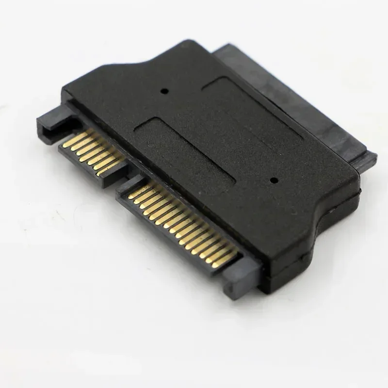 محول لأجهزة الكمبيوتر المحمول المكتبية HDD CD - كابلات محرك الأقراص الصلبة ROM، المسلسل ATA 7+15 22pin ذكر إلى نحيف 7+6 13pin أنثى، SATA Adapte