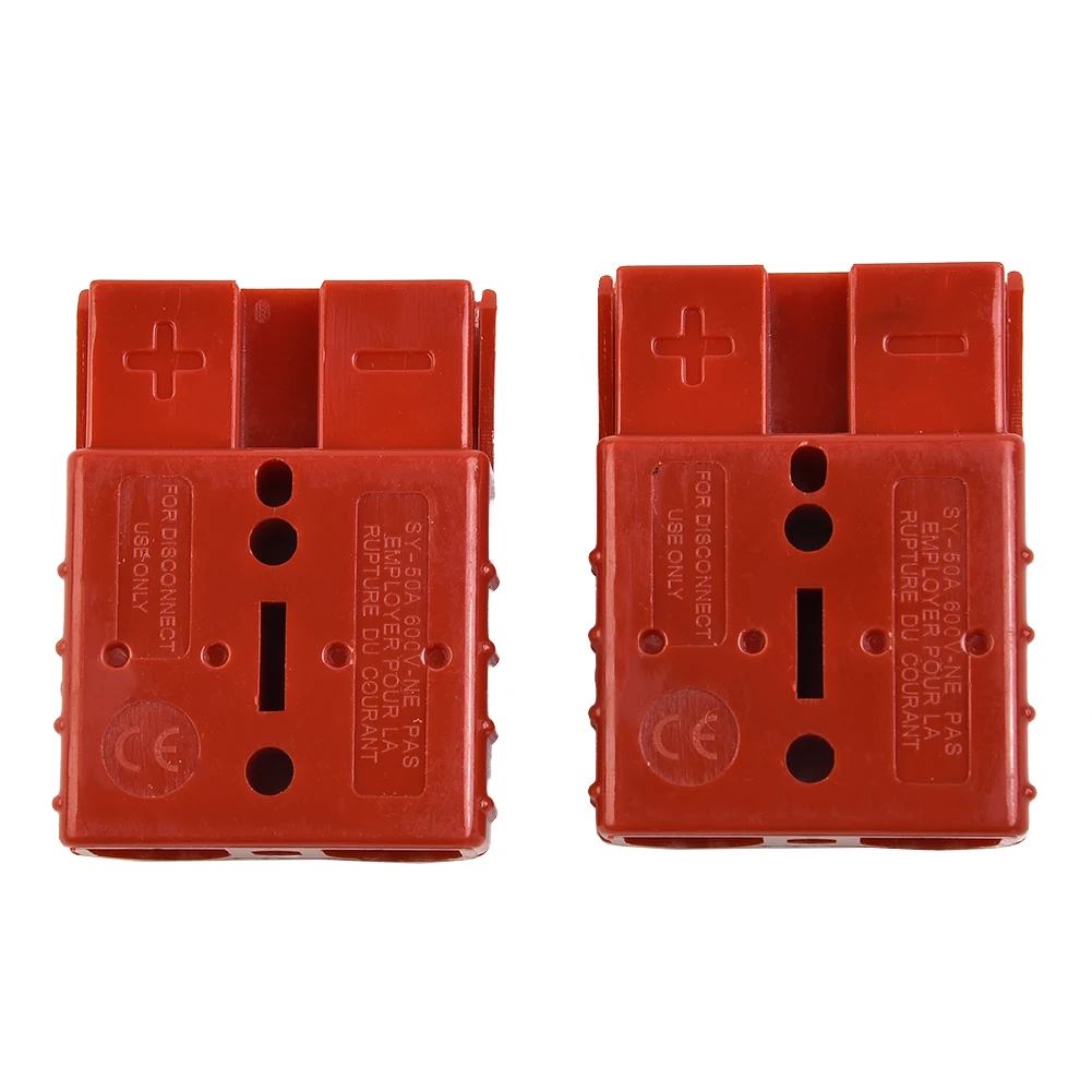 2Pcs 50A For Anderson Plug FOR ANDERSON Plug CABLE TERMINAL BATTERY POWER CONNECTOR 50 AMP 600V For Electric Vehicles