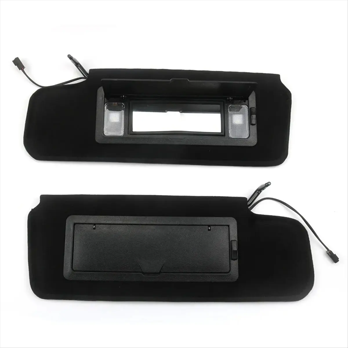 #28L Automotive Parts & Accessories,1Pair Car Sun Visors Shades W/LED Light 12459827 14081826 (Black)