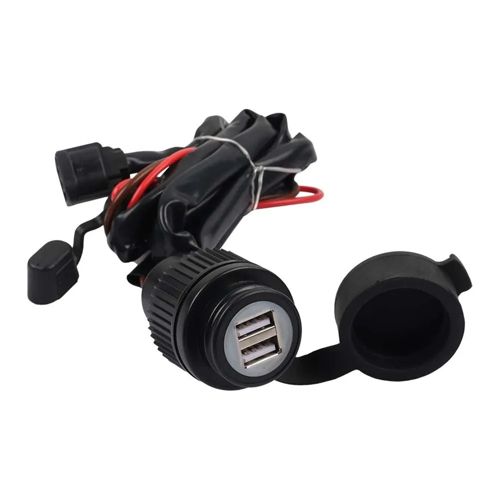 

Motorcycle Accessories Dual USB Charger Outlet Interface Socket Power For Honda CRF300L CRF300 L CRF 300L 250L Rally