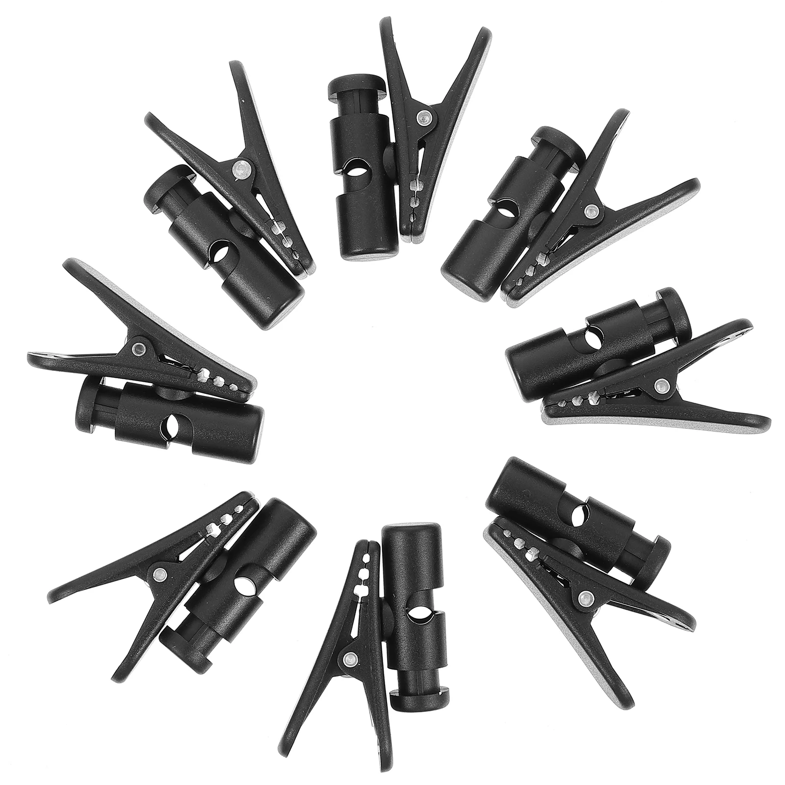 8 pezzi clip per cavo per cuffie auricolari clip per cavo per microfono portatile involucri morsetti per cavo per auricolare