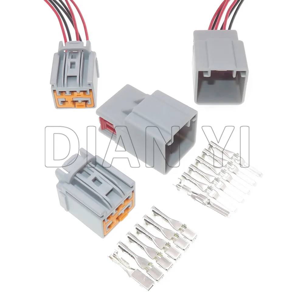 Комплект-из-6-контактных-автомобильных-разъемов-серии-28-пластиковый-корпус-штекер-сборка-ac-7282-6466-40-7283-6466-40