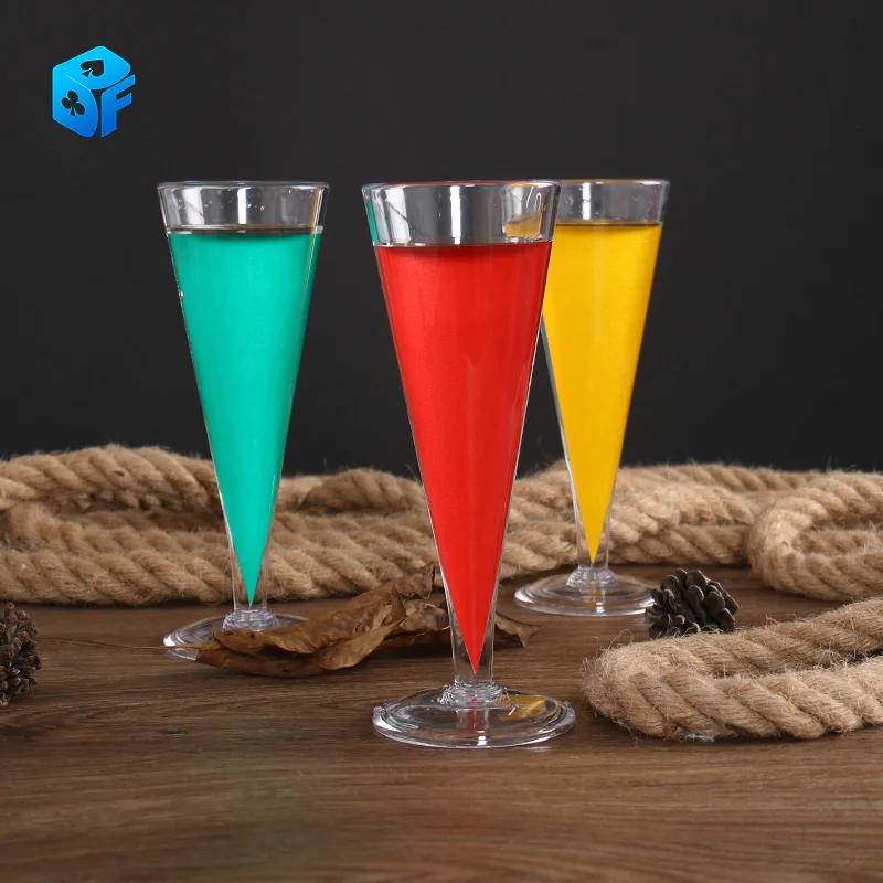 Glass Color Change Chameleon Champagne Magic Tricks Liquid Color Change Magia Magician Stage Party Bar Gimmick Comedy Mentalism