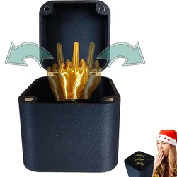 Middle Finger In Box Festival Party Christmas Interesting Prank Gift Christmas Box Funny Middle Finger Pop Up Creative Gifts