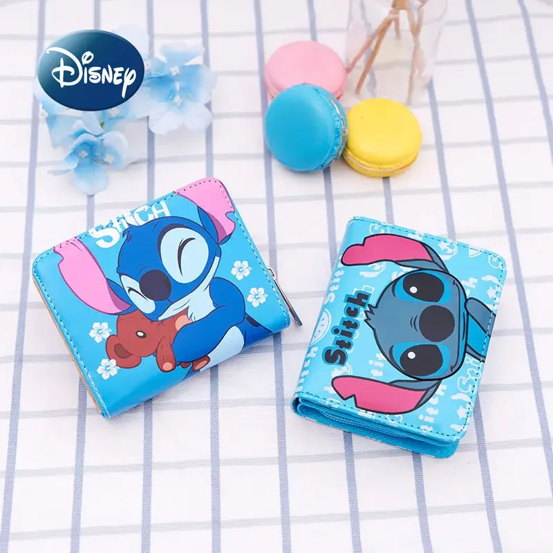 Disney Stitch Cartoon New Wallet Luxury Brand Women's Coin Purse Multi-card Slot Large-capacity Fashion Student Coin Purse