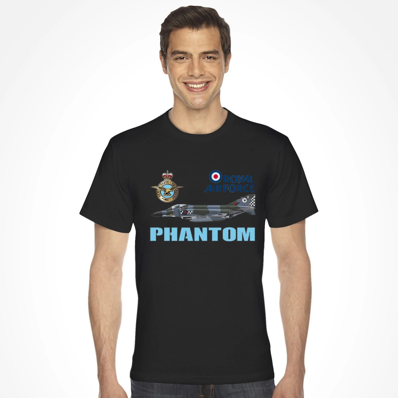 RAF F-4 Phantom Jet Interceptor and Fighter-bomber T-Shirt Short Sleeve Casual 100% Cotton O-Neck Mens T-shirt Size S-3XL