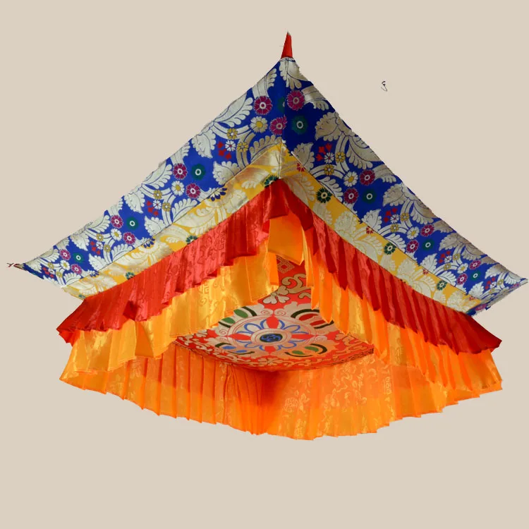100CM  Buddhist supply Buddhism HOME Temple altar Embroidery figure of the Buddha Hanging Altar Vajra Roof ceiling cover curtain