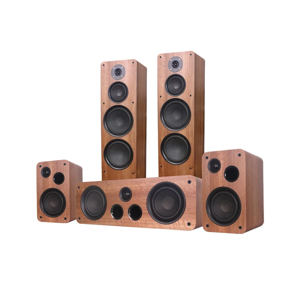 

Tonewinner 2022 NEW TJ-K8 HIFI Speakers Combo Wooden Loud Super Bass Floor Standing AV Home Theatre Cinema Speakers