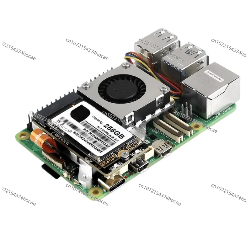 For Raspberry Pi 5th generation SSD PCIe to M.2 with heatsink compatible 2242 2230 size NVMe hard drive