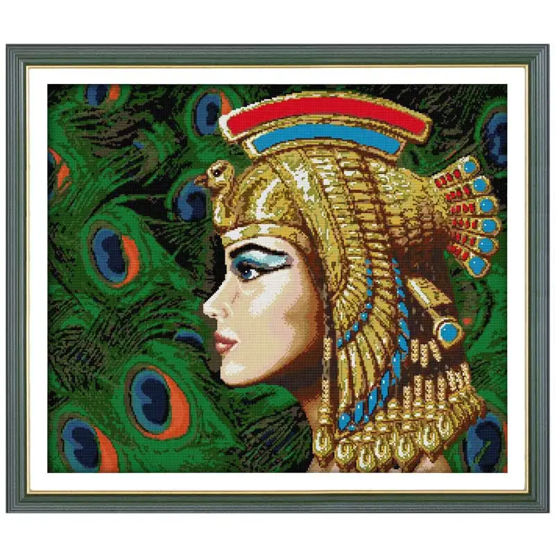 Princess Ejipa Patterns Counted Cross Stitch Set DIY 11CT 14CT 16CT HD Stamped DMC Cross-stitch Kit Embroidery Needlework Crafts