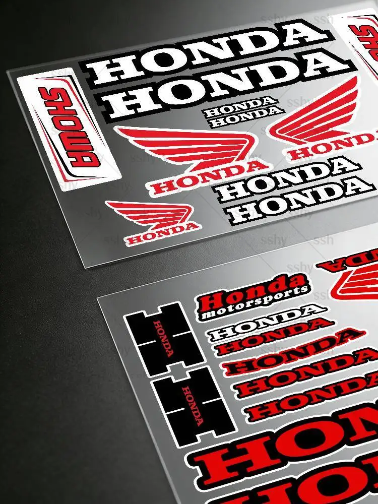 For HONDA Stickers Moto Sticker Auto Body Bumper Windows Motorcycle Laptop Walls Vinyl Decal Car Tuning Accessories