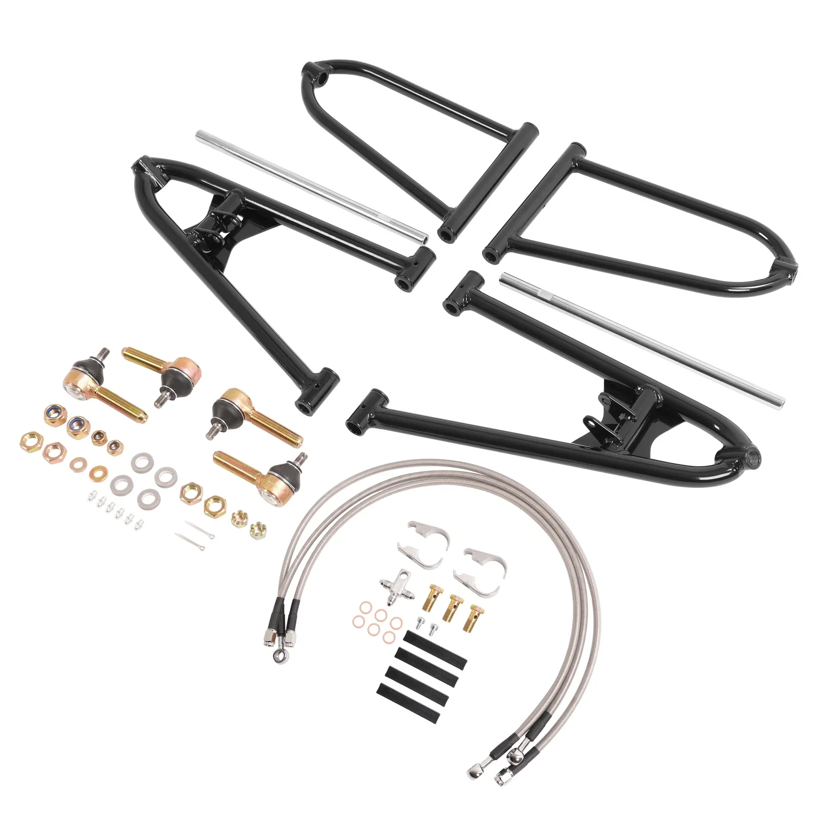 

For Yamaha YFZ450 LE SE 2004-2005 Adjustable Front a Arms W/ Brake Lines Clamps