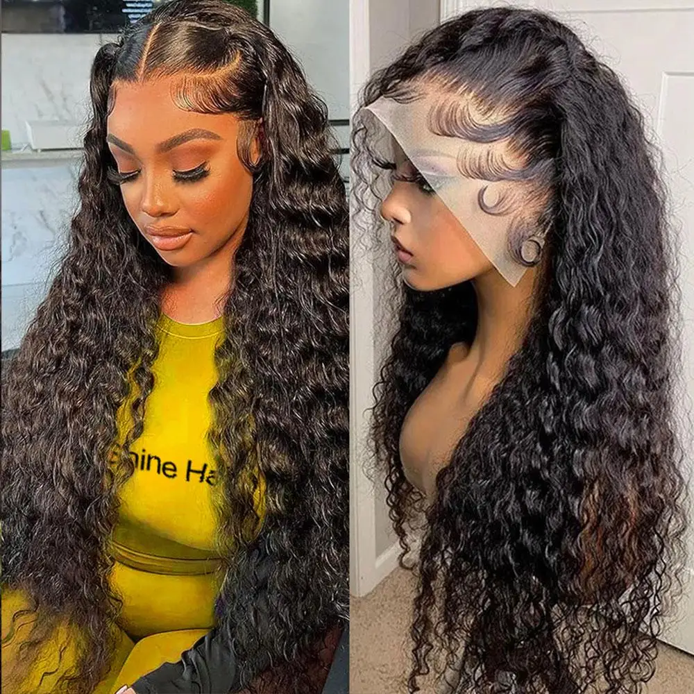 

Deep Wave Lace Front Wig Closure Wig 13x4 13x6 Lace Frontal Wig Brazilian Curly Human Hair Wigs For Women Human Wig