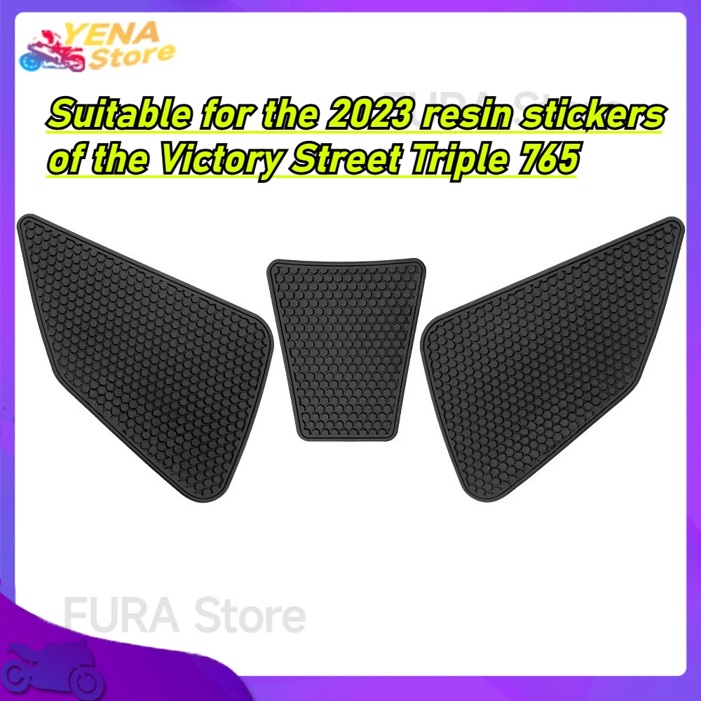 

Motorcycle protective pads with new decorative decals are suitable for the 2023 resin stickers of the Victory Street Triple 765