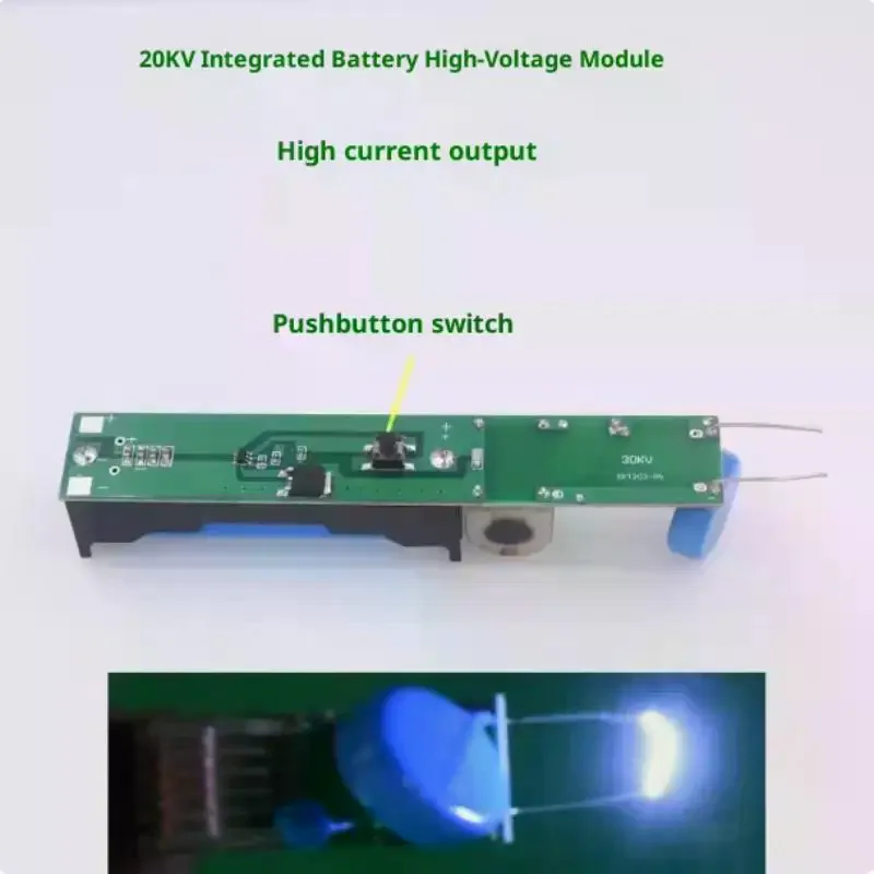 1Pcs 20KV High Voltage Step Up Transformer Arc Pulse Hipot Generator Inverter Power Supply ﻿3.7V Ignition Coil Booster
