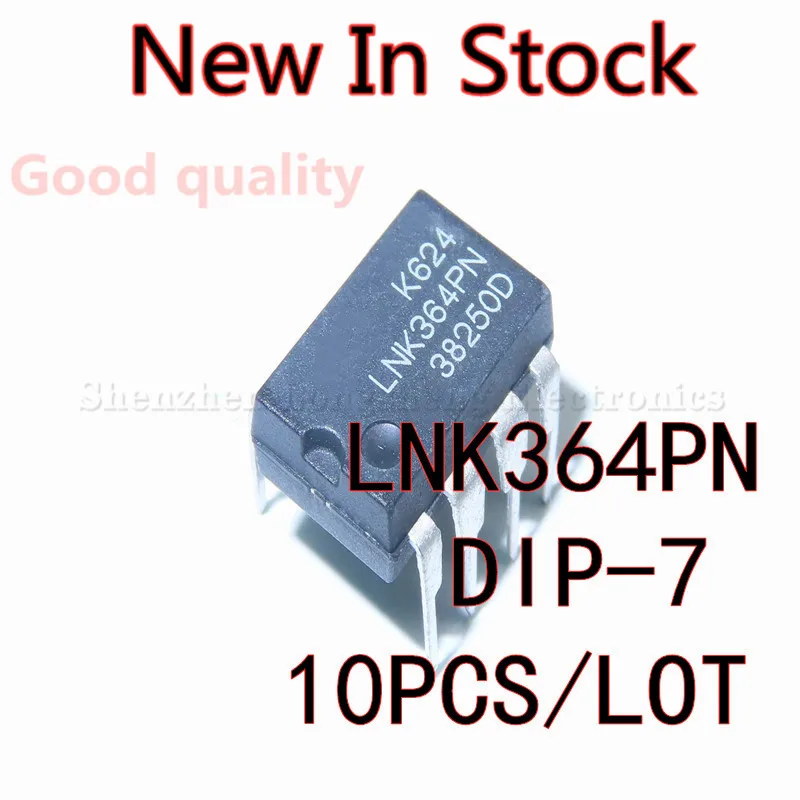 10PCS/LOT LNK364PN    LNK364P LNK364 DIP-7 Power management chip New In Stock