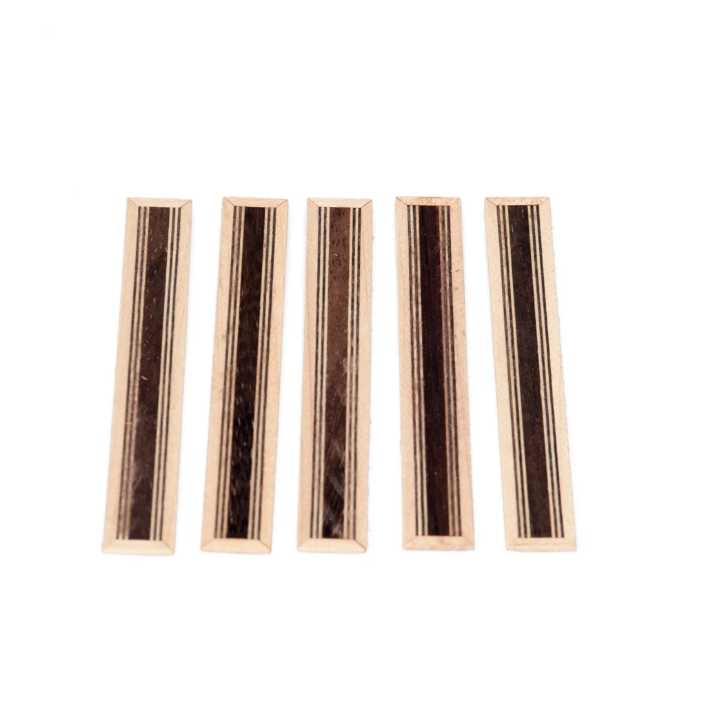 NAOMI 5pcs High Quality Classical Guitar Bridge Tie Block Inlay Wooden Tie Bridge Spanish Guitar Guitarra Parts Accessories