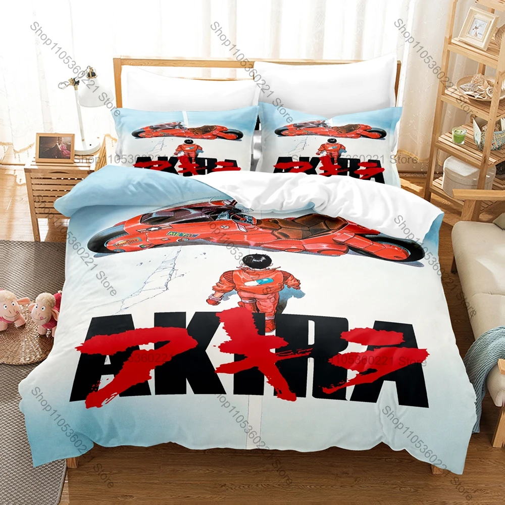 Cool Red Black Generic Retro Bike Silhouette Duvet Cover Set 1 Duvet Cover + 2 Pillowcases Soft Microfiber