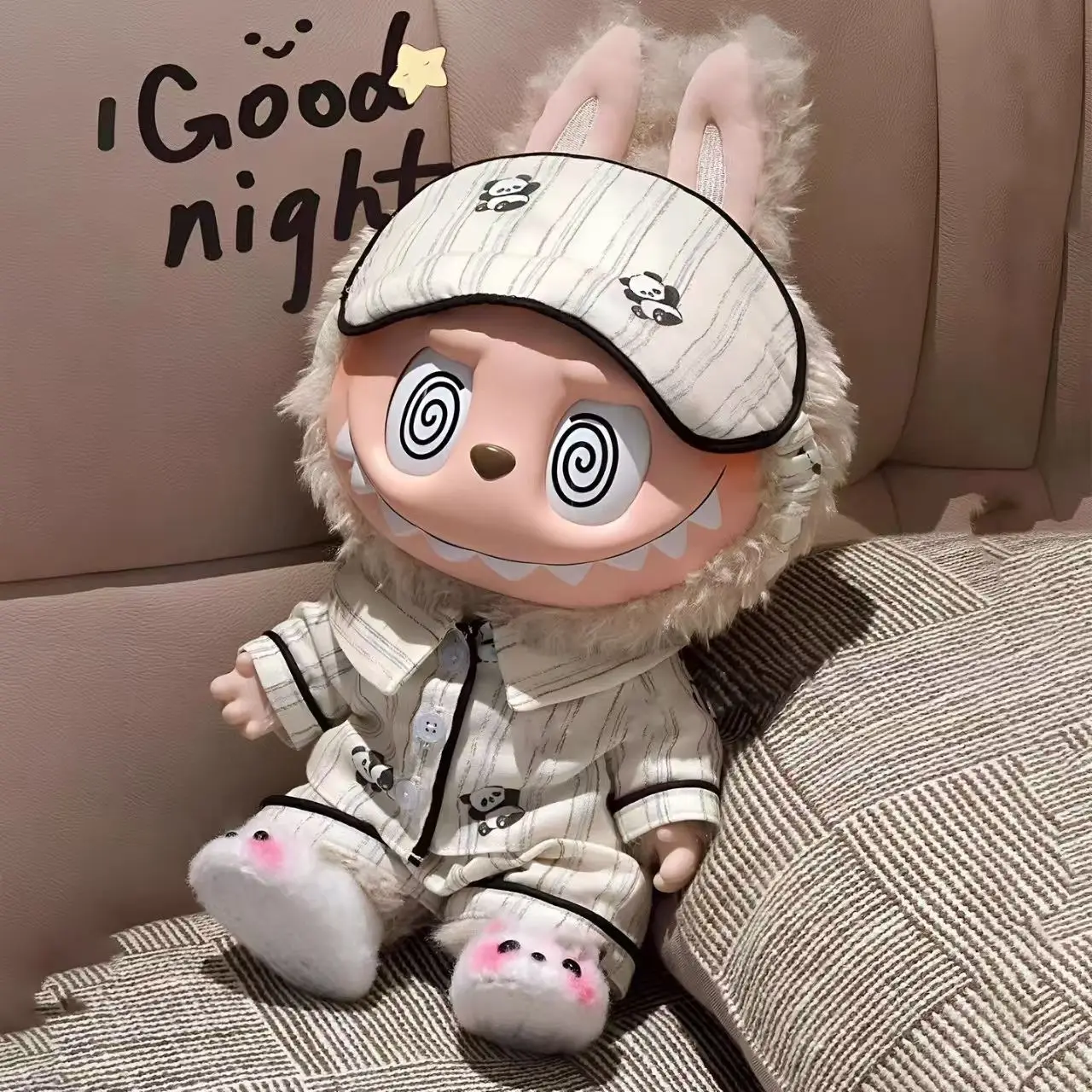 

38 см для одежды Zimomo, пижамы с пандой, только одежда, милый повседневный стиль, комбинезоны, модные и креативные куклы-одевалки