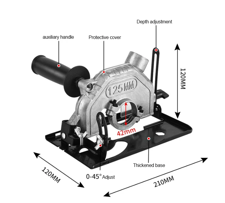 Imagem -05 - Reajuste do Conversor de Moedor de Ângulo Serra Elétrica Serra Serra Circular Suporte Base Corte de Metal Régua Guia Acessórios para Ferramentas Elétricas