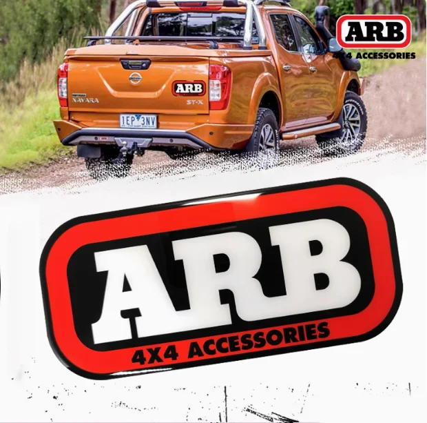 

3D Crystal Soft Glue Car Sticker for Bumper Beam ARB 4X4 Accessories Modified Decals Waterproof