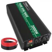 2000W/1500W/1000W/500W Pure sine wave inverter 12V DC to 110V/120V AC LED display power inverter dual 5V/3.5A USB ports, suitabl